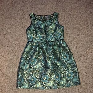 Blue teal dress